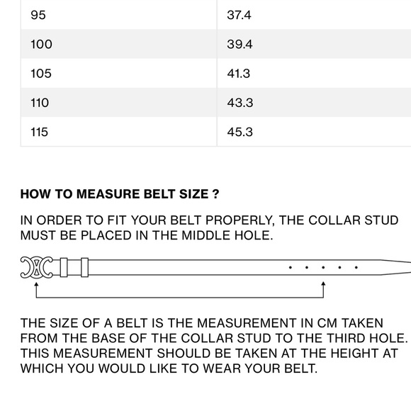 Authentic MEDIUM TRIOMPHE BELT IN TAURILLON LEATHER in excellent condition - Picture 10 of 11